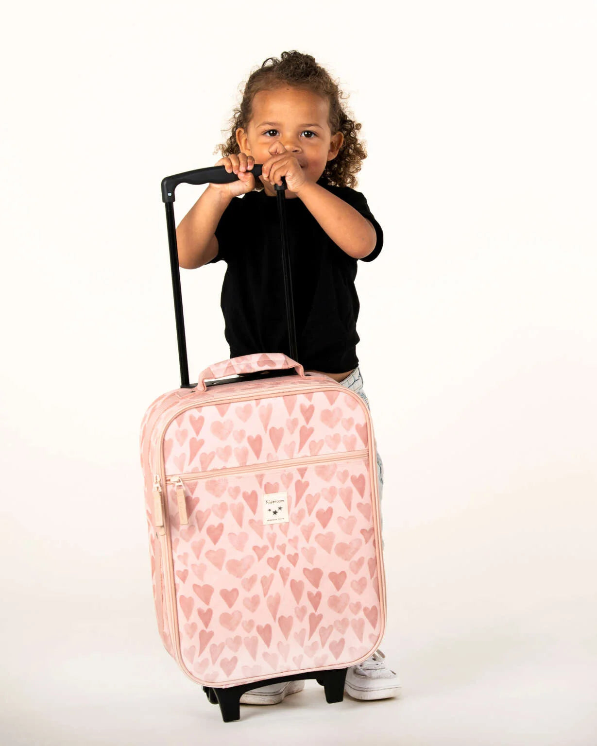 Trolley suitcase Kidzroom Pink Hearts