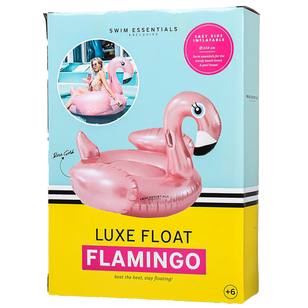 Rose Gold Flamingo Ride-on 150 cm by Swim Essentials