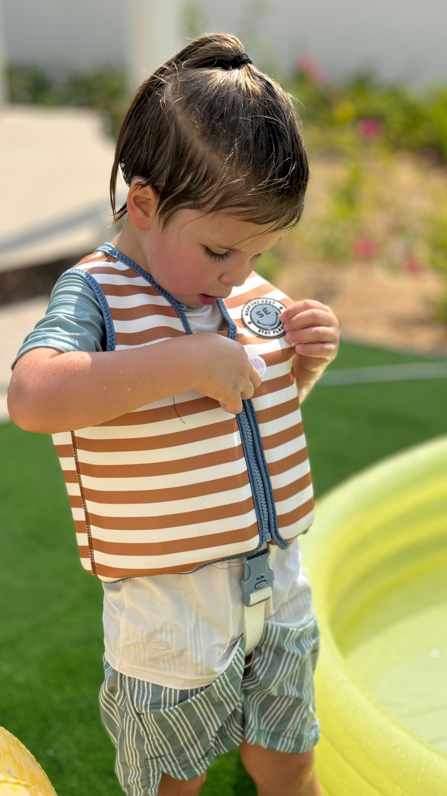 Softlines Brown Swimming Vest 3-6 years 18-30 kg by Swim essentials