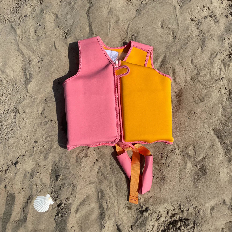 Orange - Pink Swimming Vest 4-6 years by Swim essentials