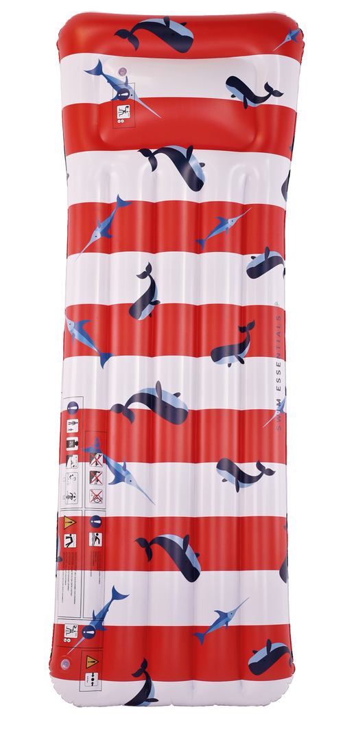 Red white Whale - Lie-On Float by Swim Essentials