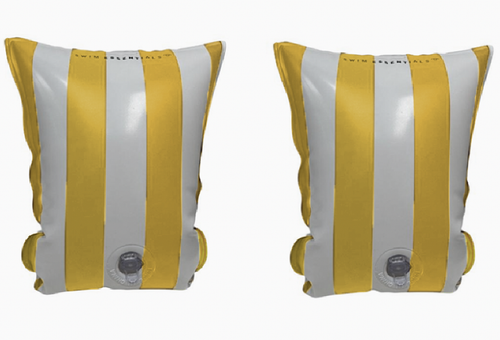 Yellow striped - Arm Bands - Kids by Swim Essentials