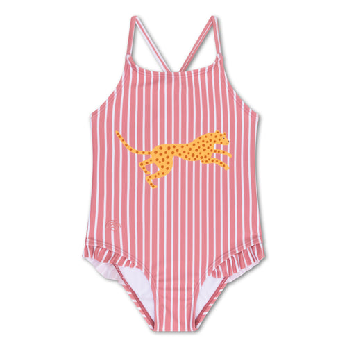 Boldlines Red - Swimsuit by Swim Essentials
