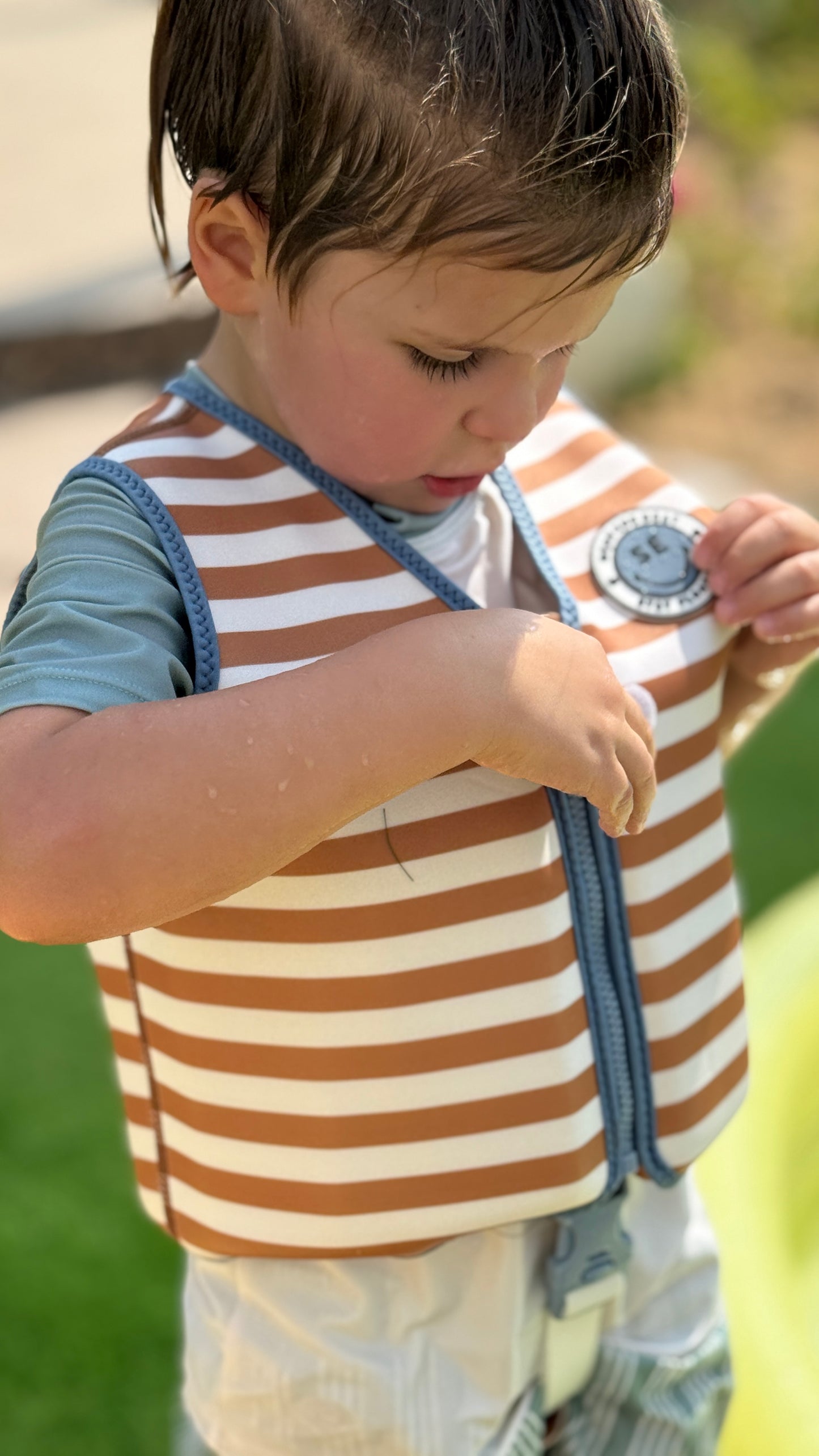 Softlines Brown Swimming Vest 3-6 years 18-30 kg by Swim essentials
