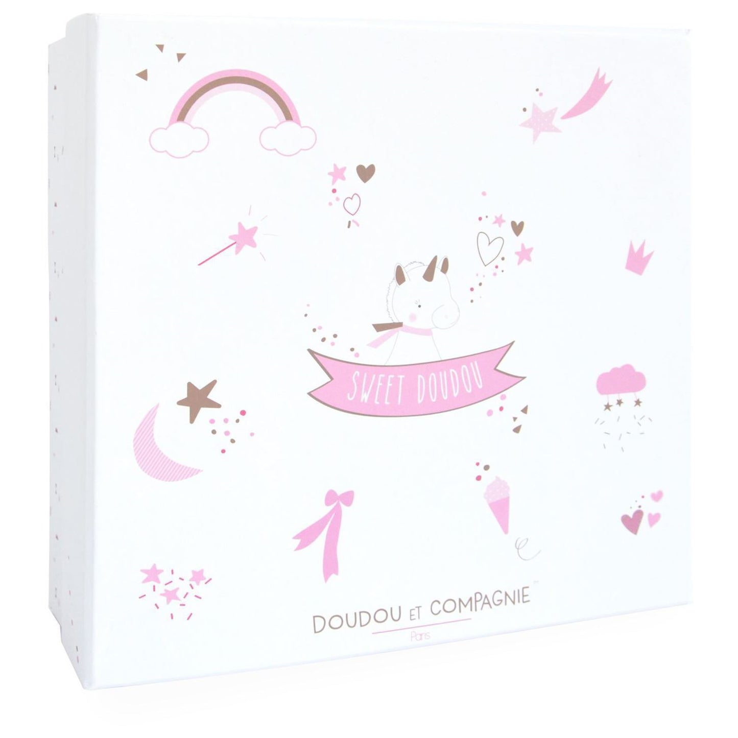 Unicorn Lucie gold comforter 22 cm by Doudou et Compagnie