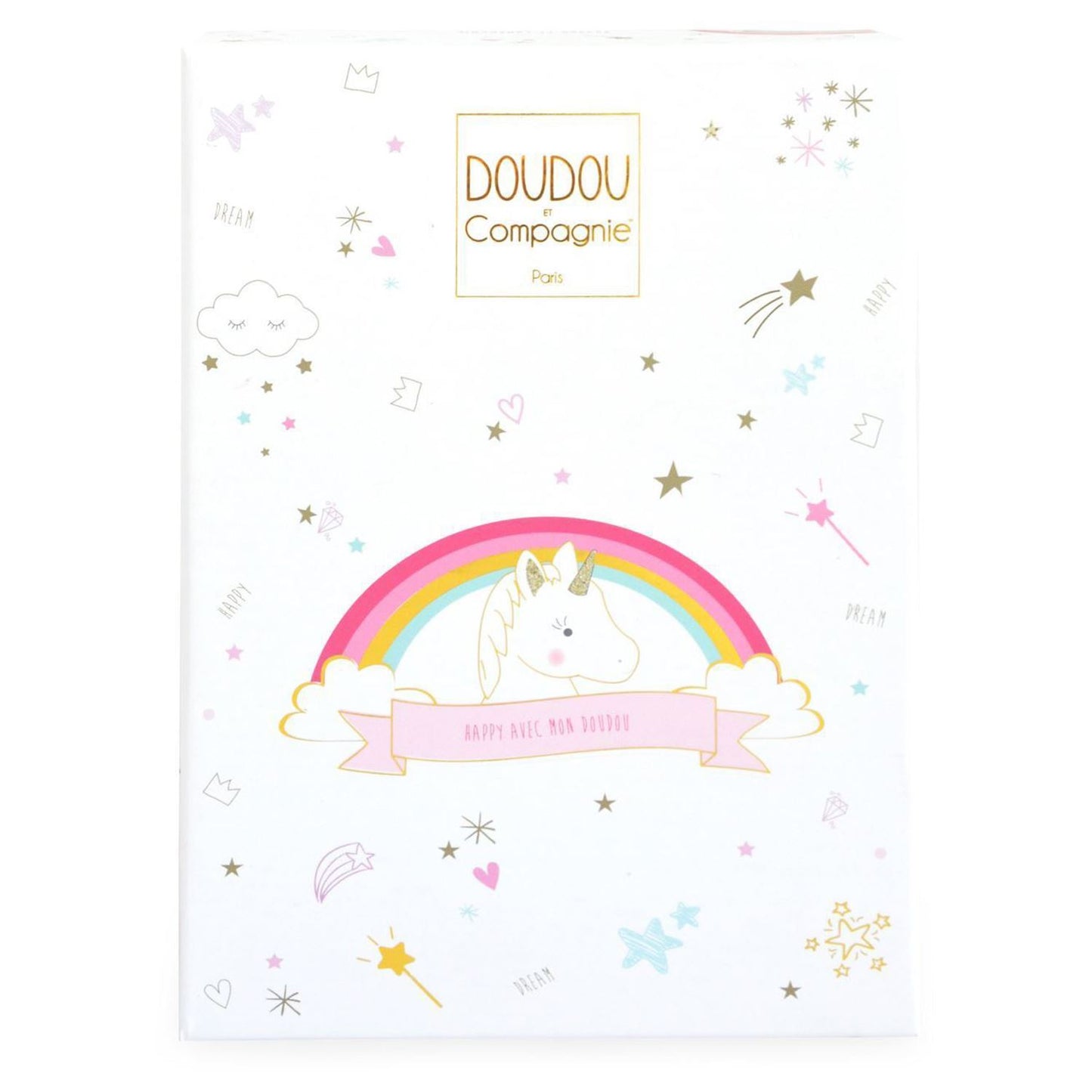 Unicorn Lucie 22 cm by Doudou et Compagnie