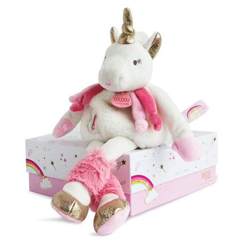 Unicorn Lucie 22 cm by Doudou et Compagnie
