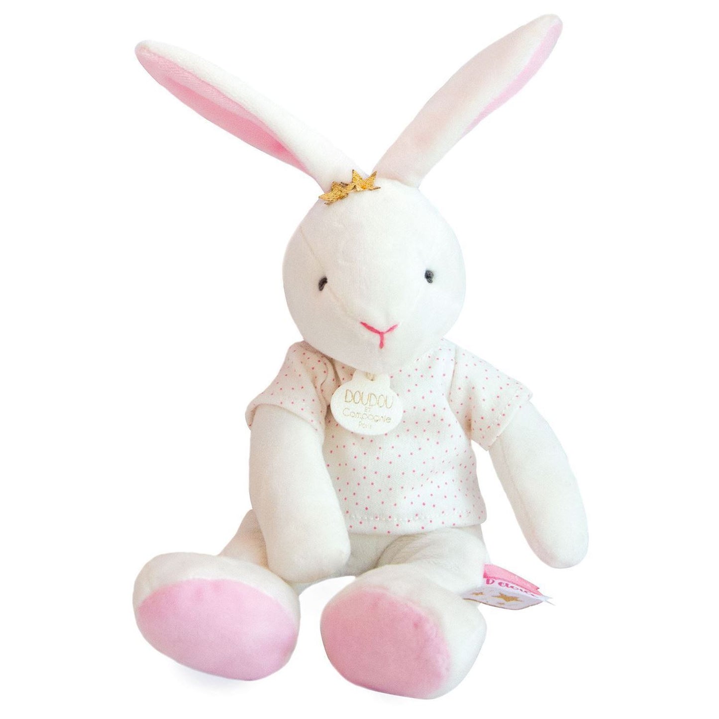 Star bunny 25 cm pink by Doudou et Compagnie