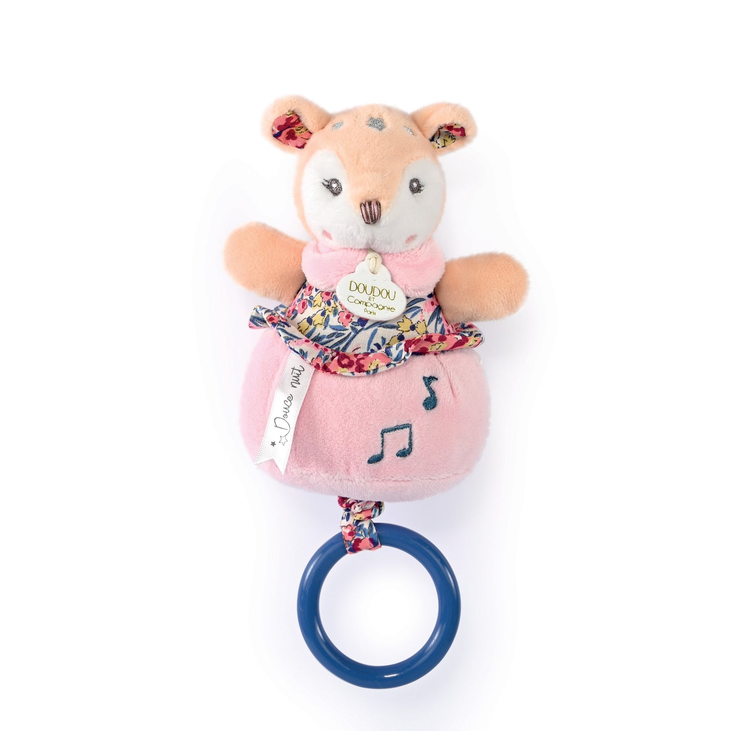 Bohemian collection- Baby deer musical toy 20 cmby Doudou et Compagnie