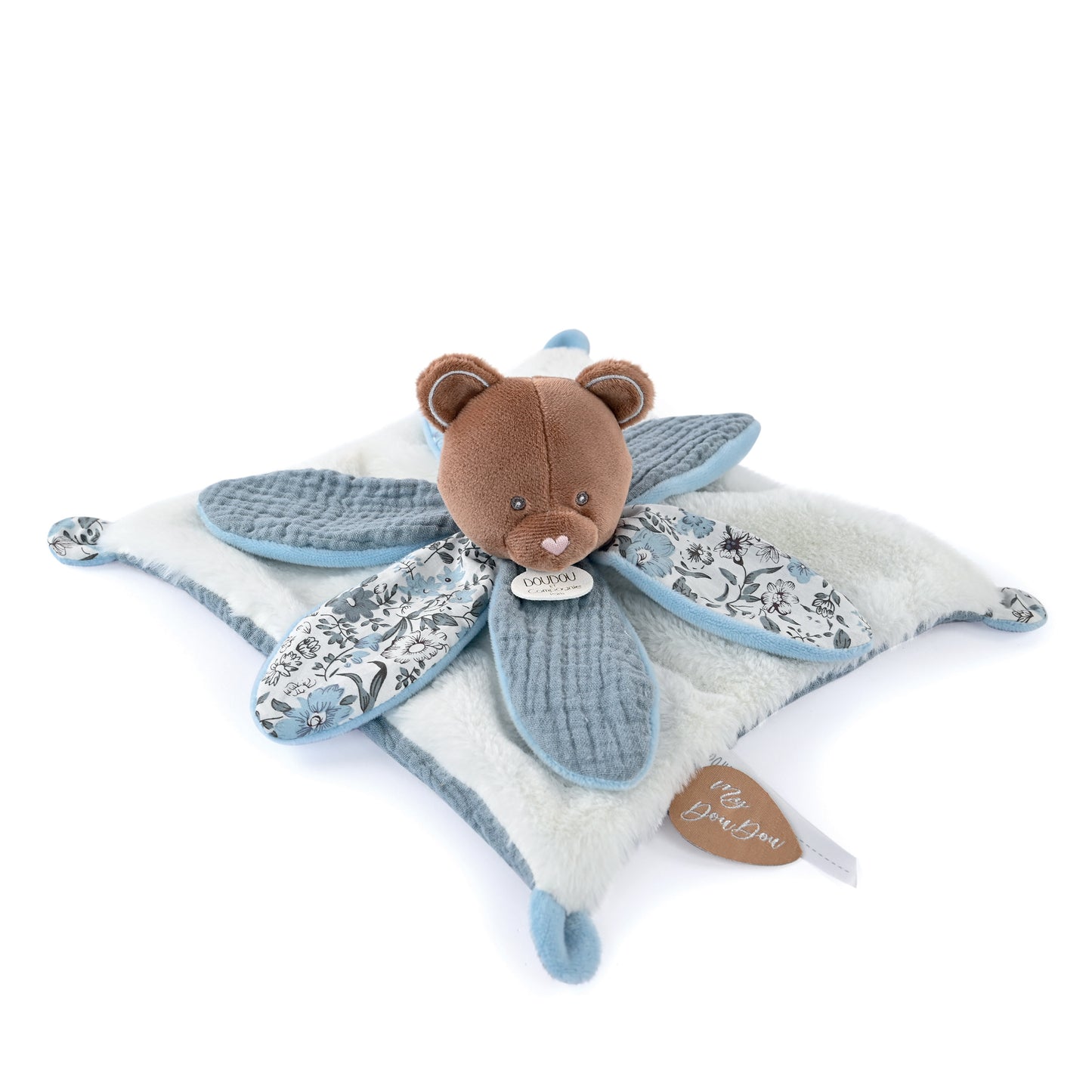Bohemian collection - Bear comforter 24 cm by Doudou et Compagnie