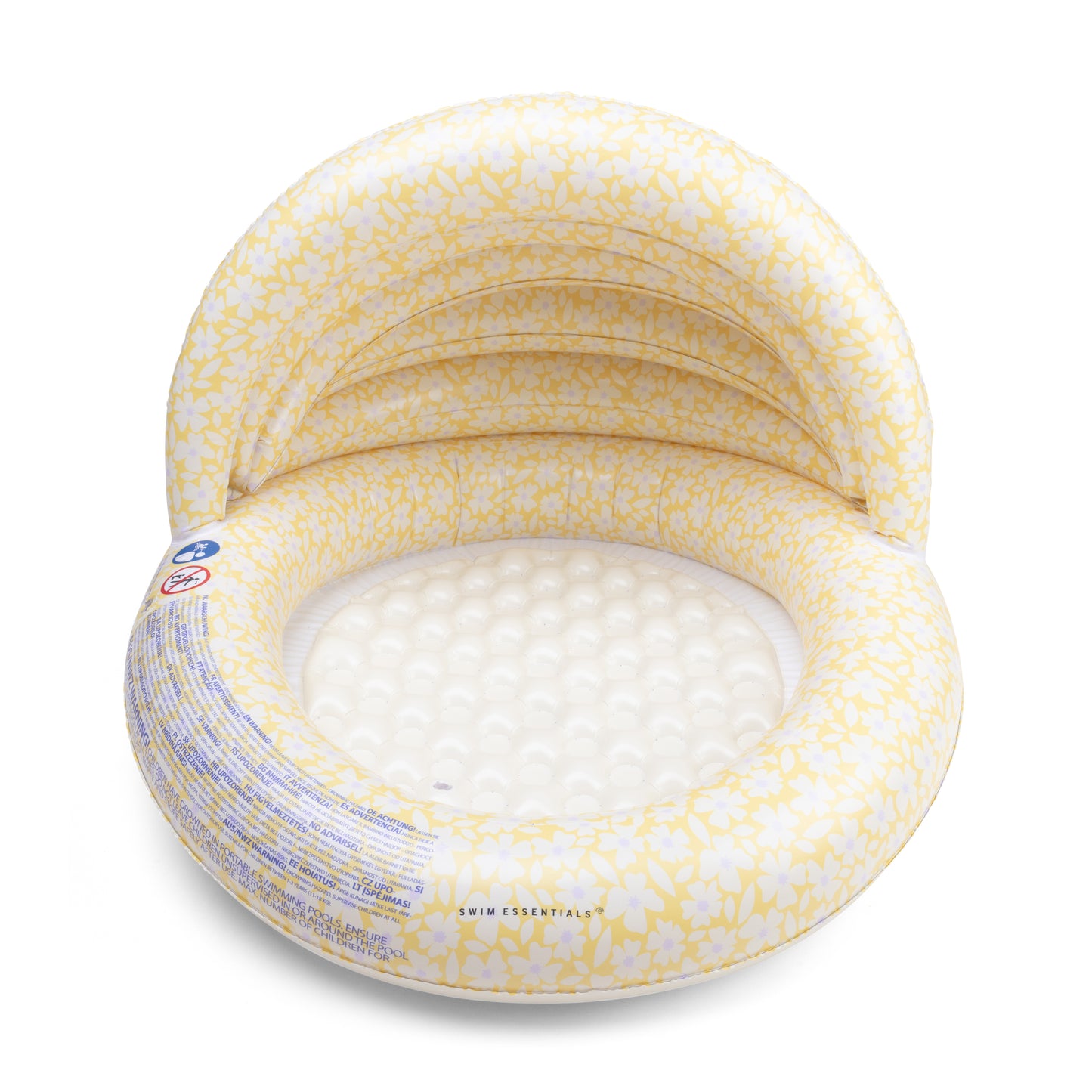 Florish Yellow Canopy Children's Pool - Inflatable Bottom By Swim Essentials