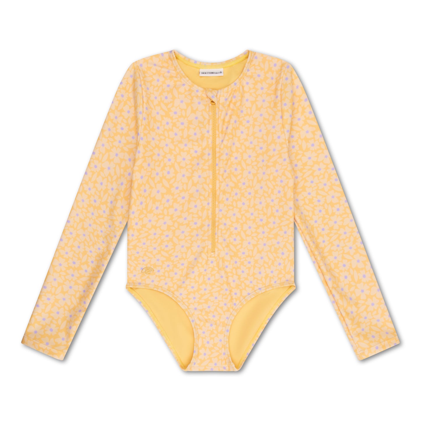 Florish Yellow Swimsuit girl long sleeves by Swim Essentials