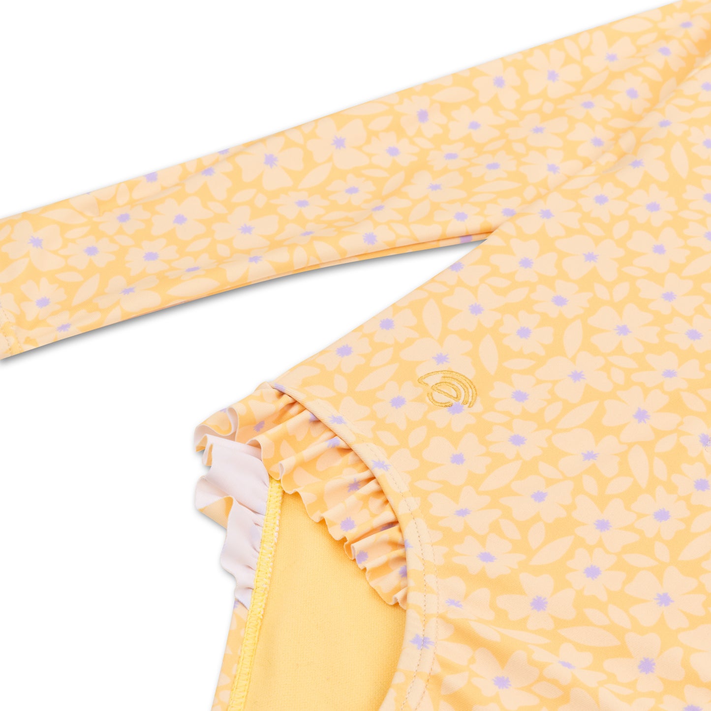 Florish Yellow Swimsuit girl long sleeves by Swim Essentials