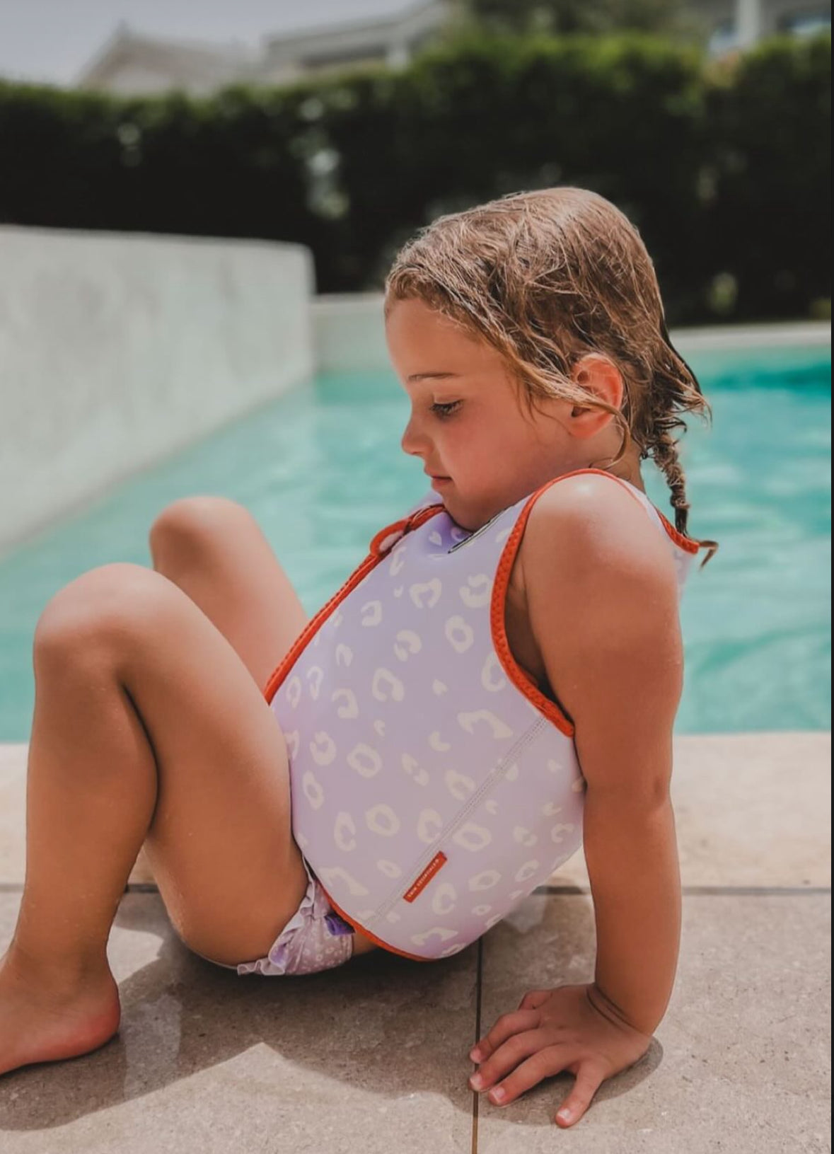 Lila Leopard Swimming Vest 3-6 years 18-30 kg by Swim essentials