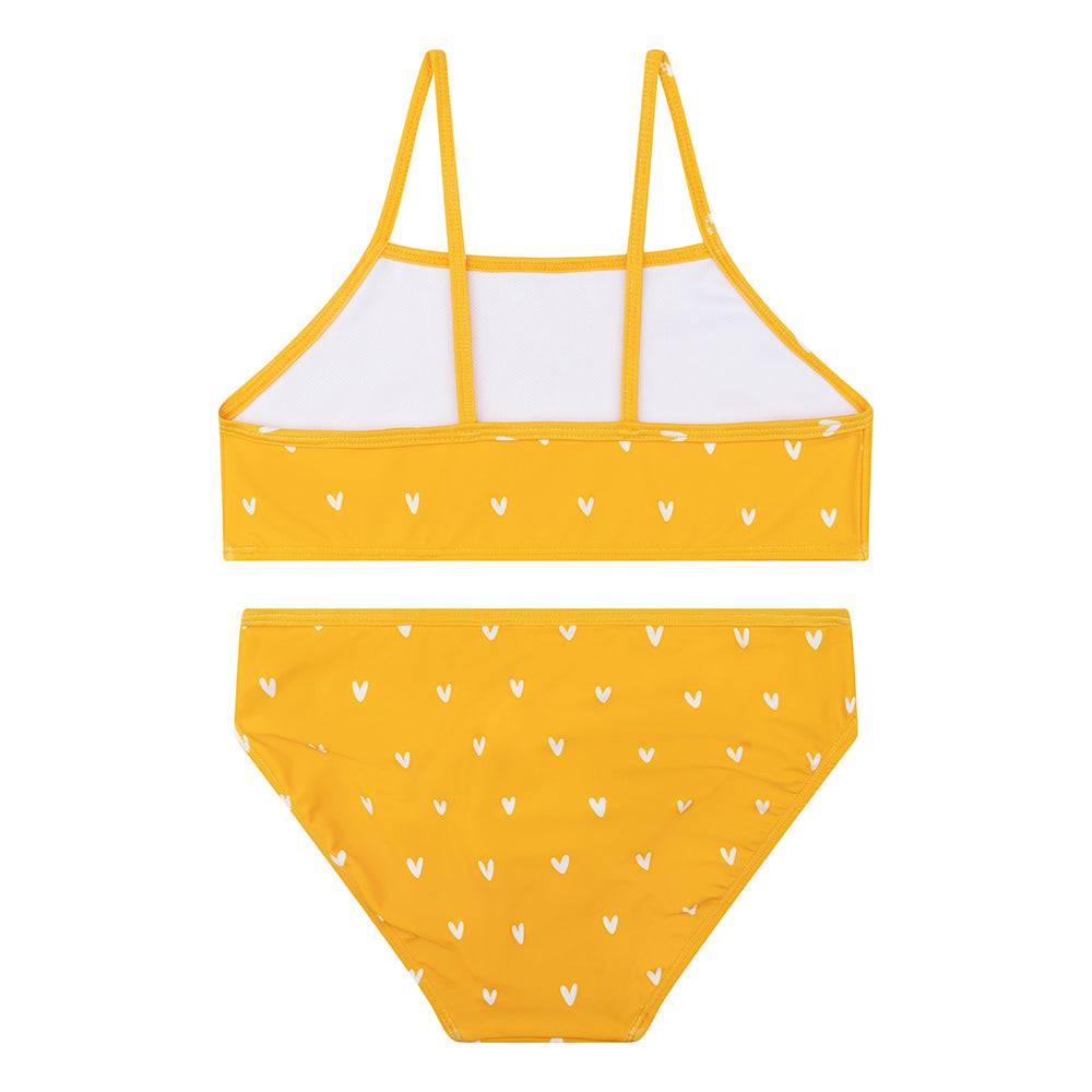Orange heart print Bikini swimsuit by Swim Essentials