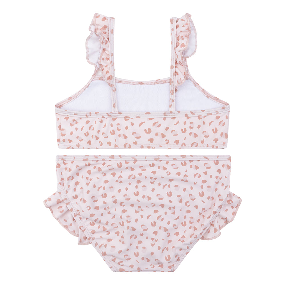 Pastel pink leopard print Bikini swimsuit by Swim Essentials
