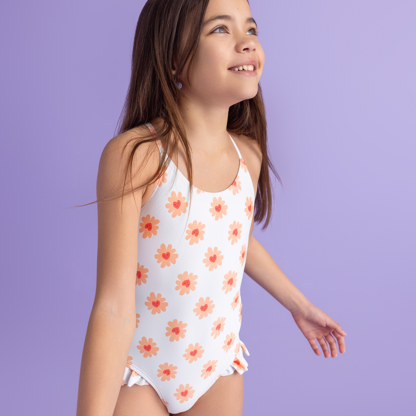 Flower Hearts print Swimsuit by Swim Essentials