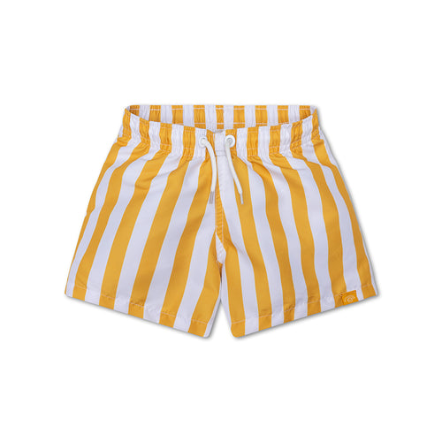 Yellow Striped - Swim Shorts by Swim Essentials