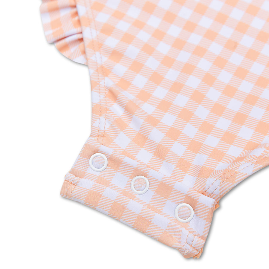 Apricot Orange print Swimsuit by Swim Essentials