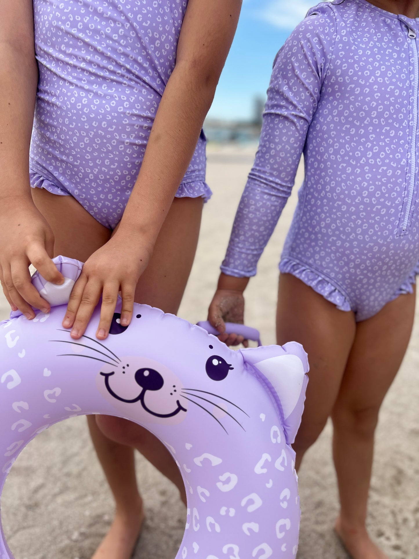 Lila leopard print Swimsuit by Swim Essentials