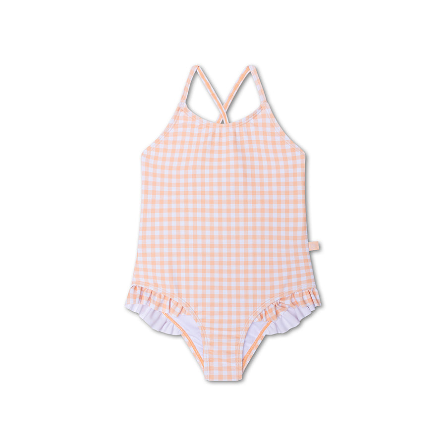 Apricot Orange print Swimsuit by Swim Essentials