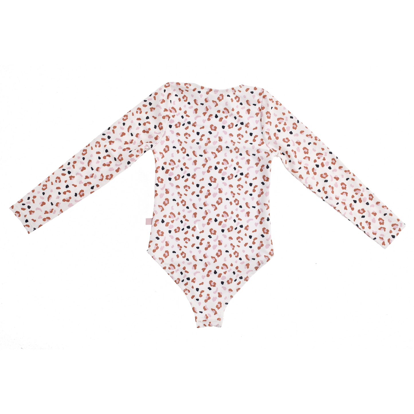 Khaki leopard print Swimsuit girl long sleeves by Swim Essentials
