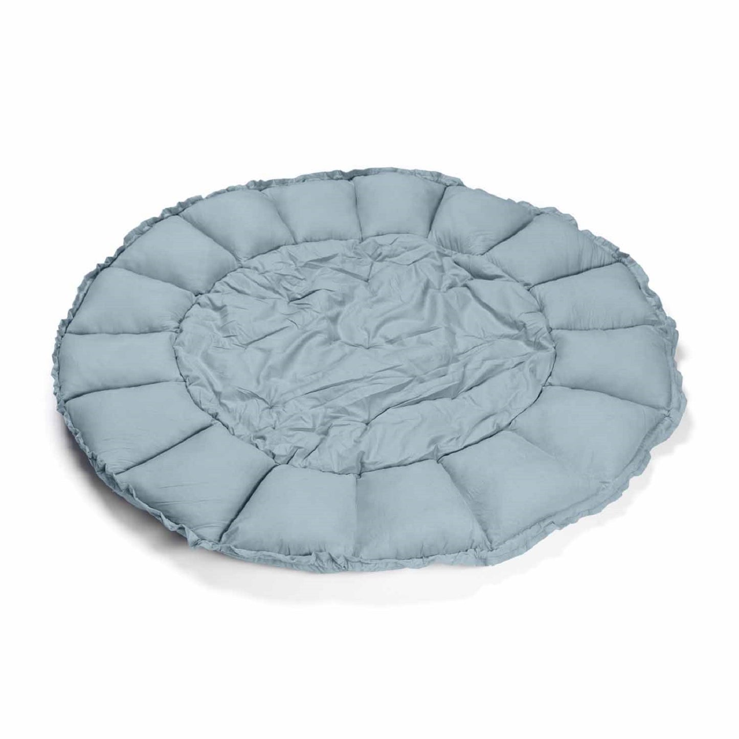 Bloom Organic Playmat and Storage Bag - Dusty Blue by Play and Go