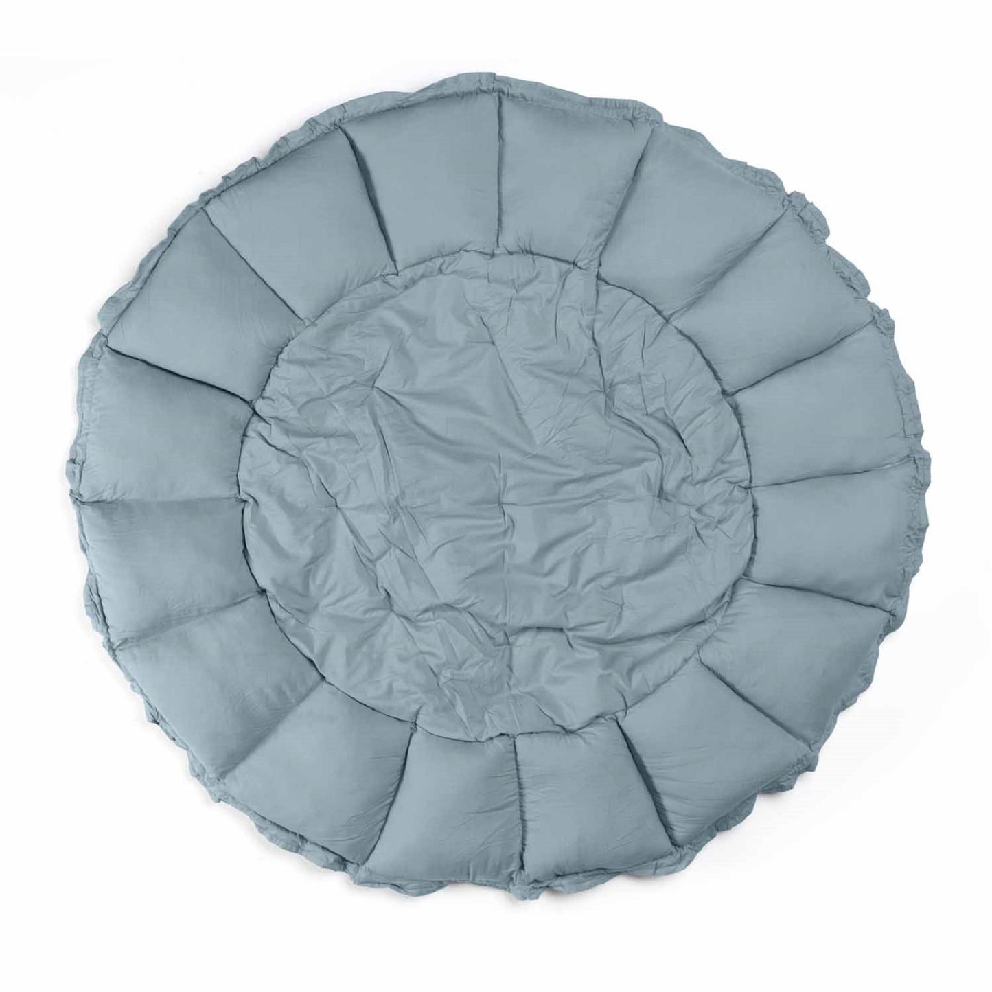 Bloom Organic Playmat and Storage Bag - Dusty Blue by Play and Go