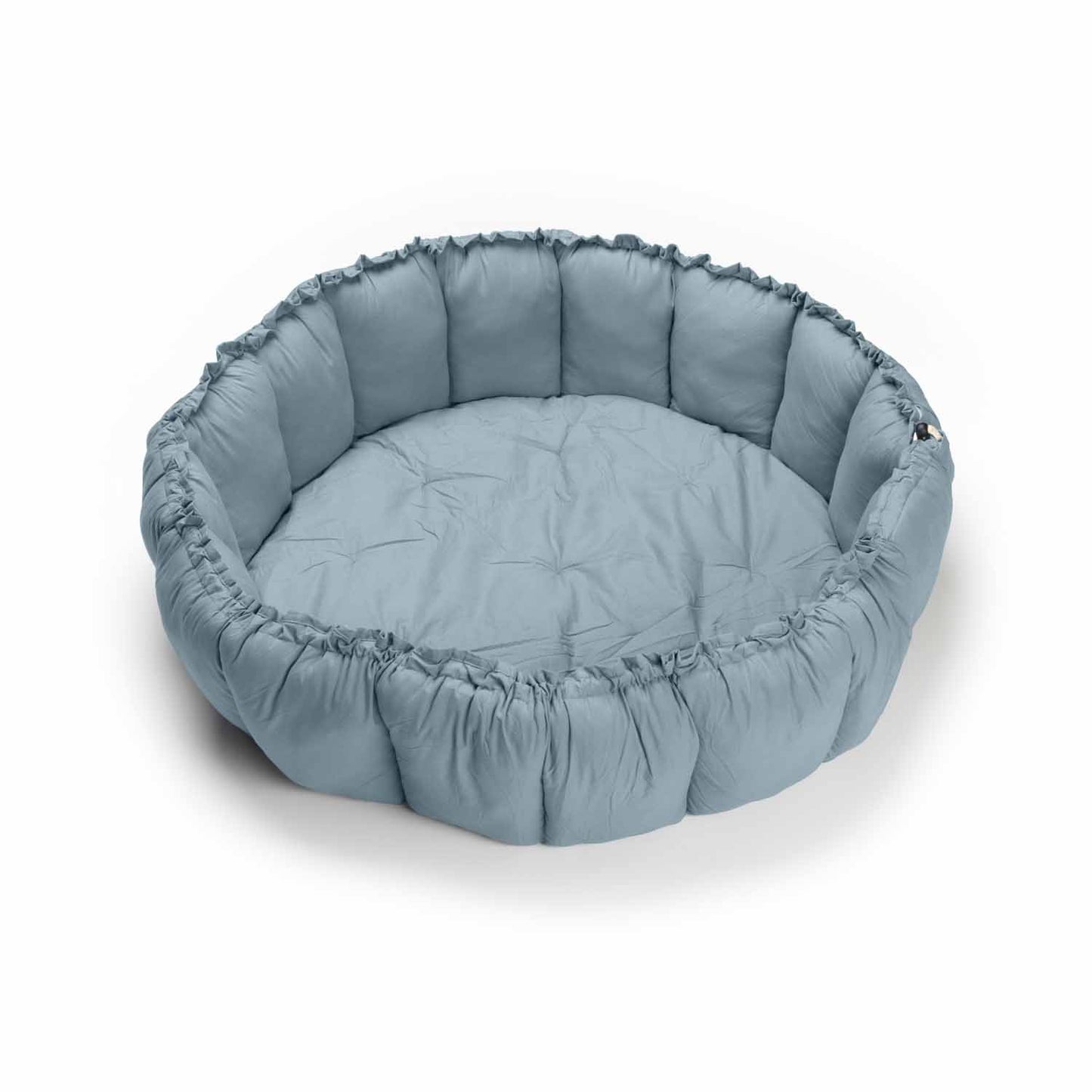 Bloom Organic Playmat and Storage Bag - Dusty Blue by Play and Go