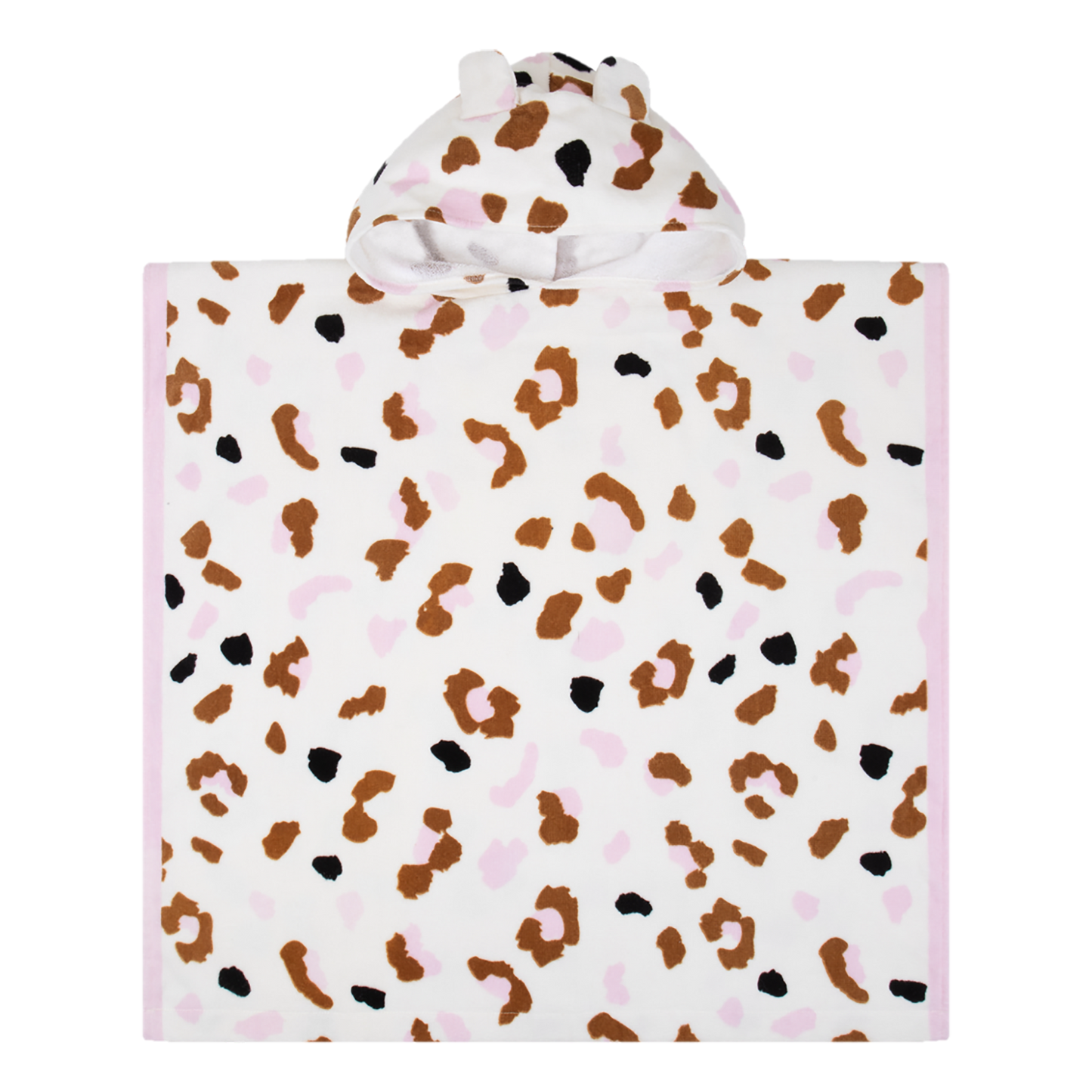 Khaki Panther Print Poncho 65 x 65 cm by Swim Essentials