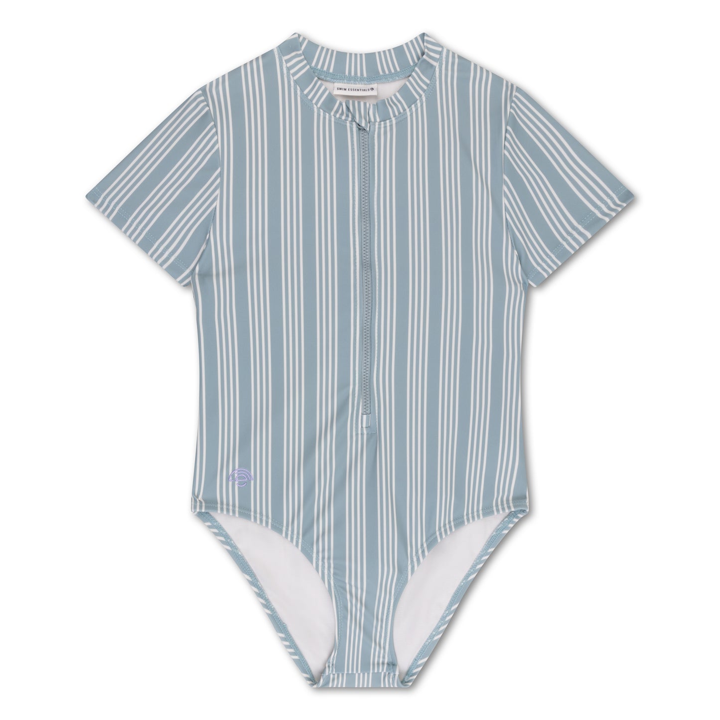 Resort stripe Swimsuit girl short sleeves by Swim Essentials