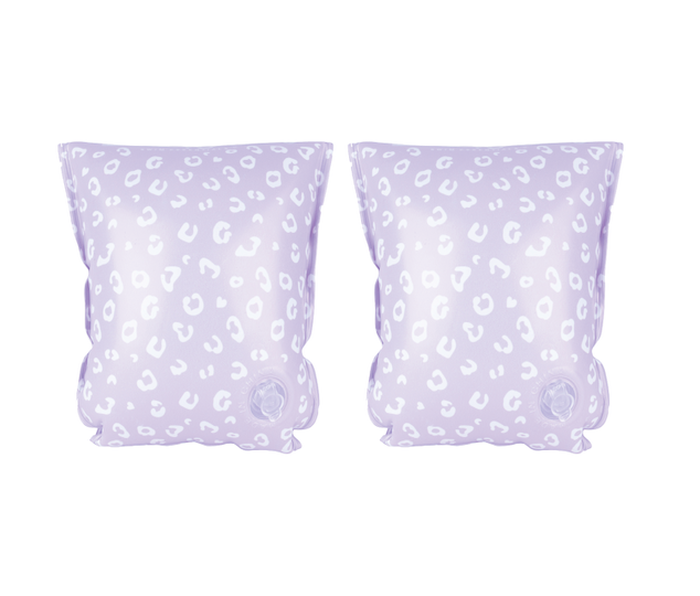 Lila Leopard inflatable Armbands 2-6 years By Swim Essentials