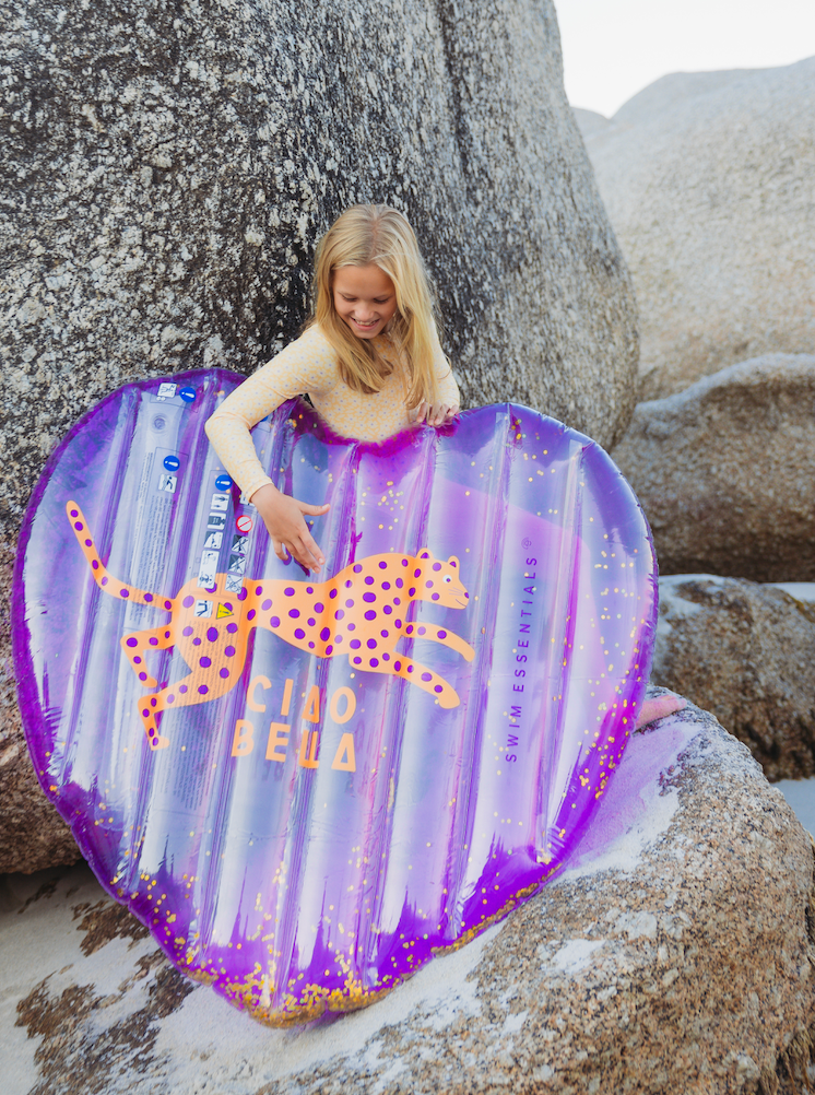 Wild Heart Purple Float shape Float 150cm- By Swim Essentials