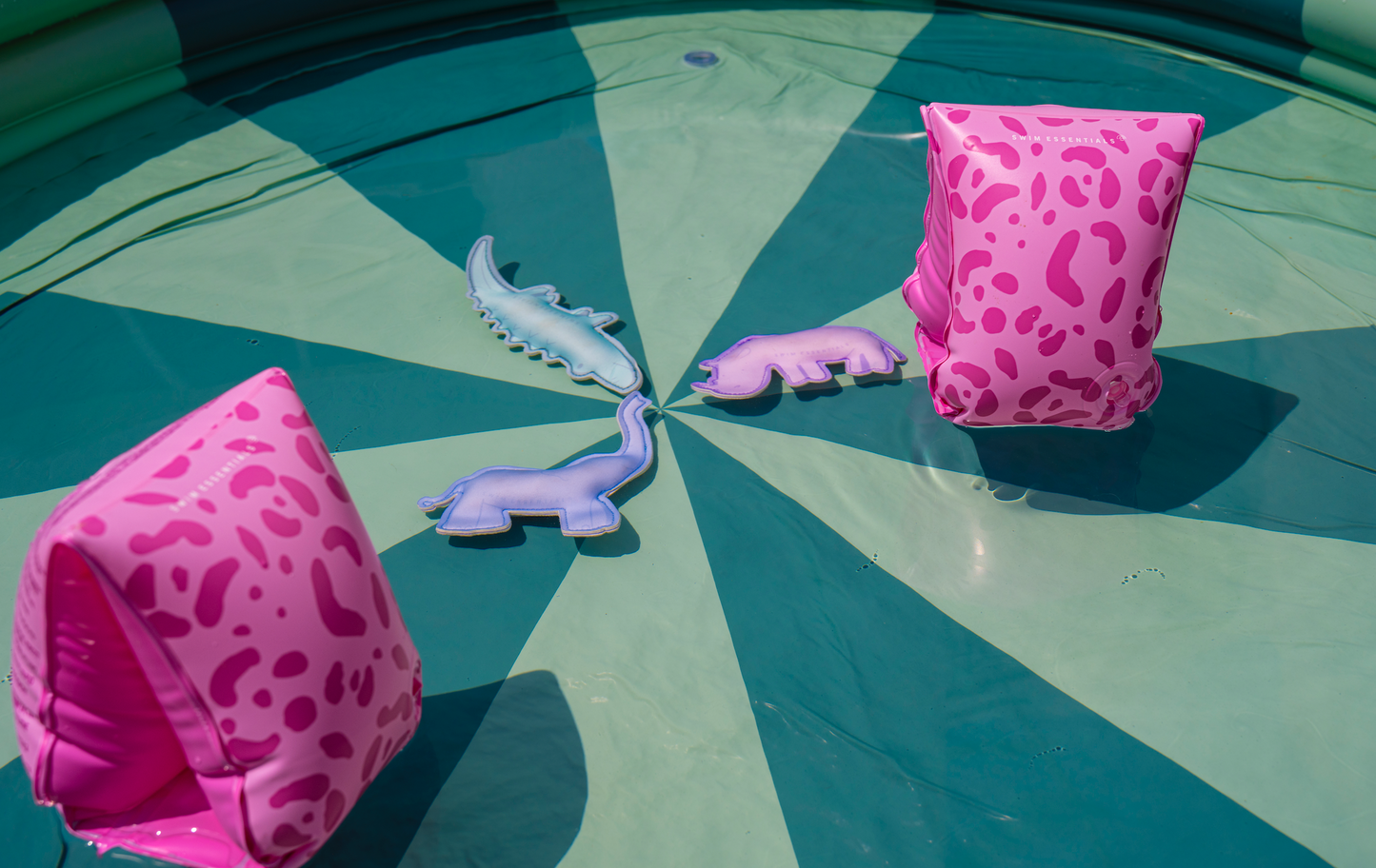 Neon Leopard Swimming Armbands 2-6 years By Swim Essentials