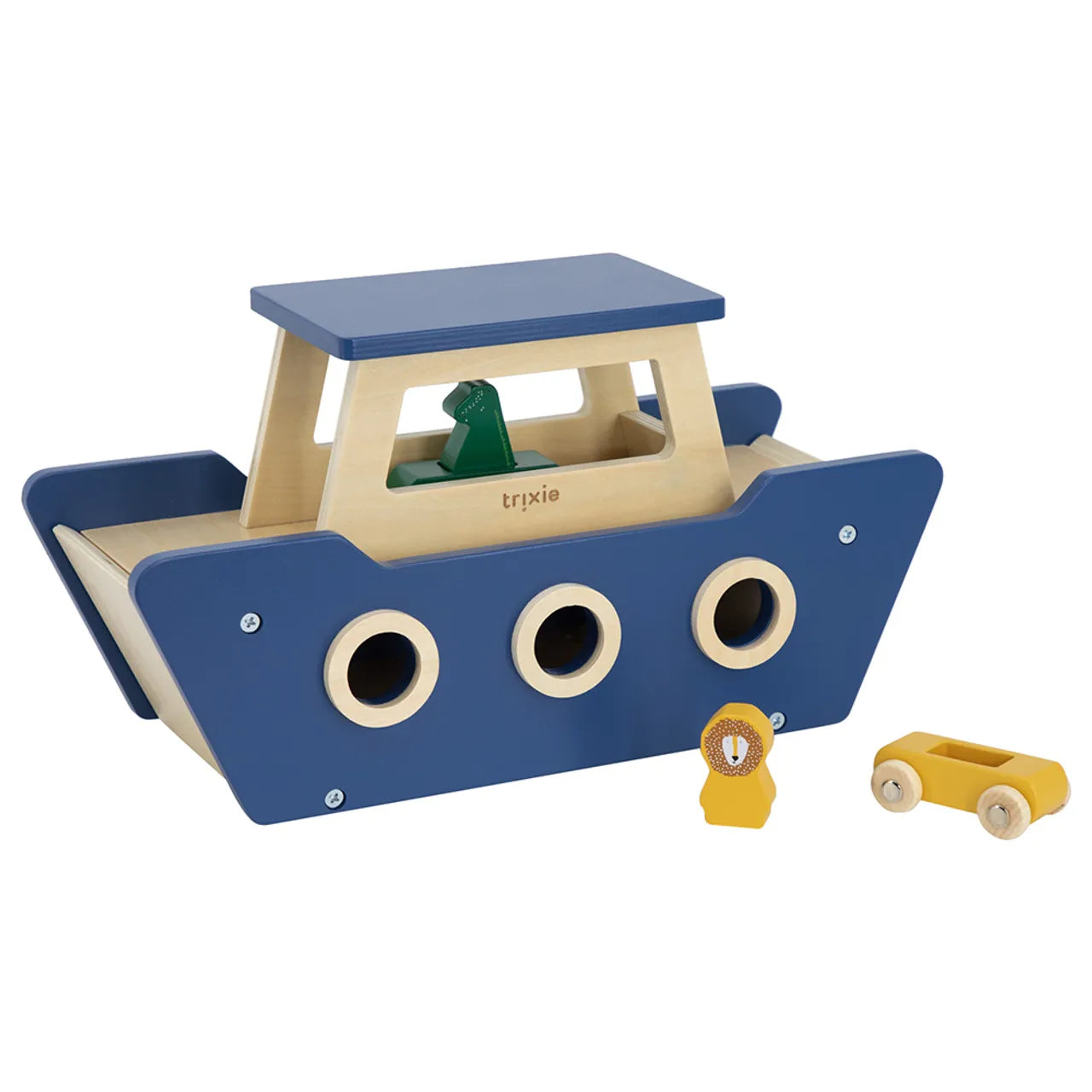 Wooden Ferry Boat - Blue by Trixie