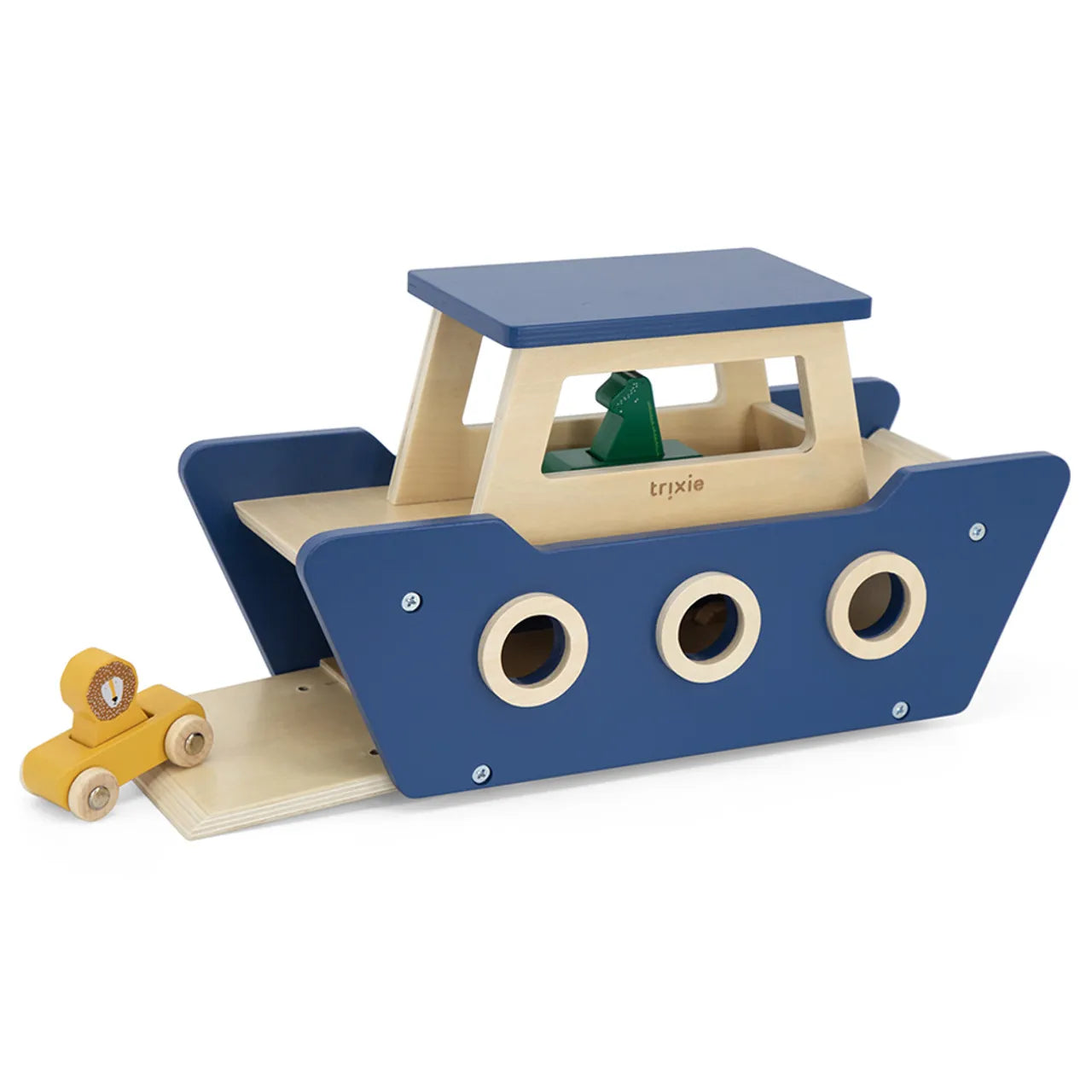 Wooden Ferry Boat - Blue by Trixie