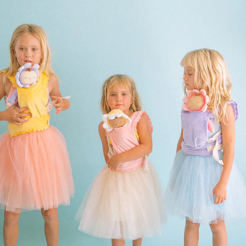 Dinkum dolls petal carrier – lavender- Olli Ella