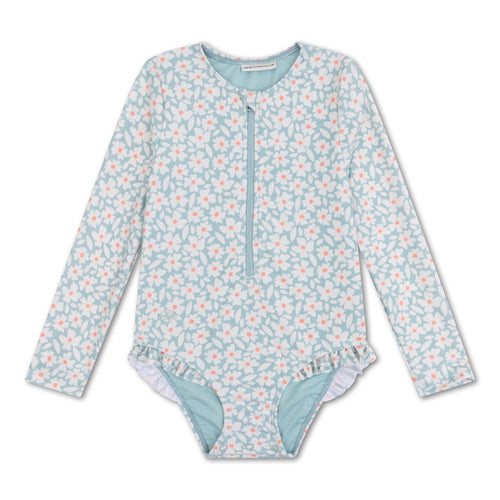 Florish Green - Swimsuit Girls Long Sleeves by Swim Essentials