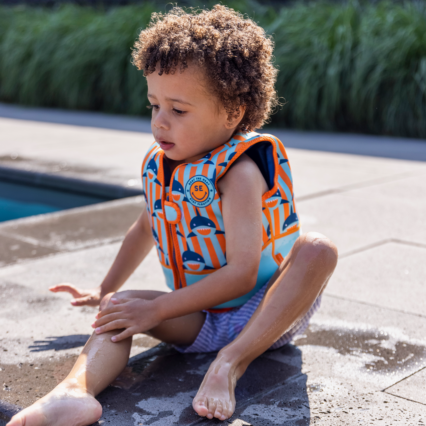 Shark orange Swimming Vest 2-3 years by Swim essentials