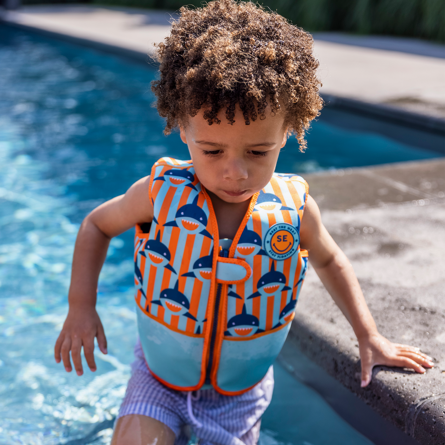 Shark orange Swimming Vest 2-3 years by Swim essentials