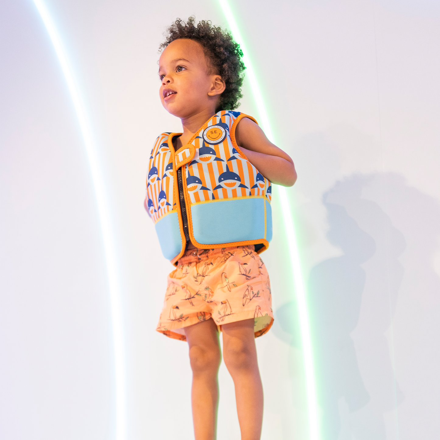 Shark orange Swimming Vest 2-3 years by Swim essentials