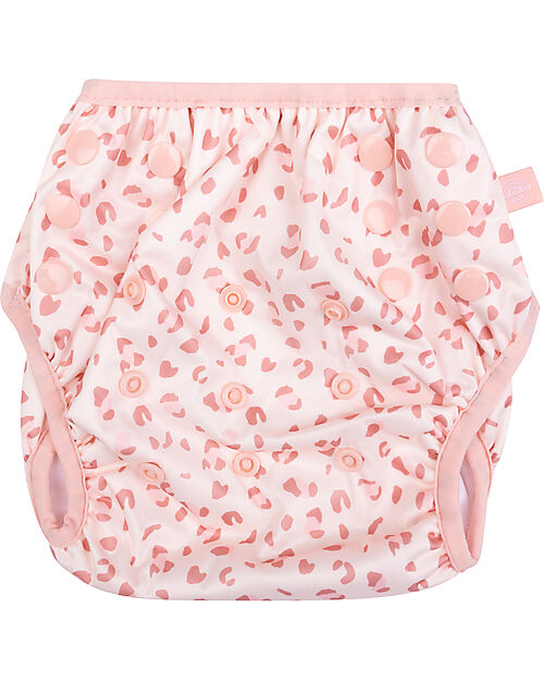 Pastel Leopard Pink Washable Swimming Diaper by Swim Essentials