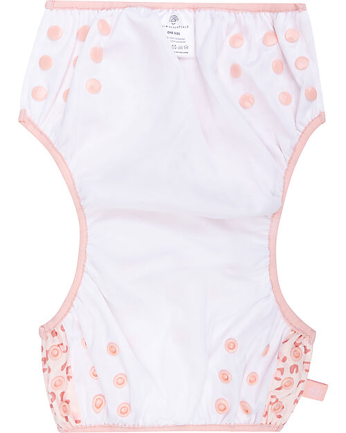 Pastel Leopard Pink Washable Swimming Diaper by Swim Essentials