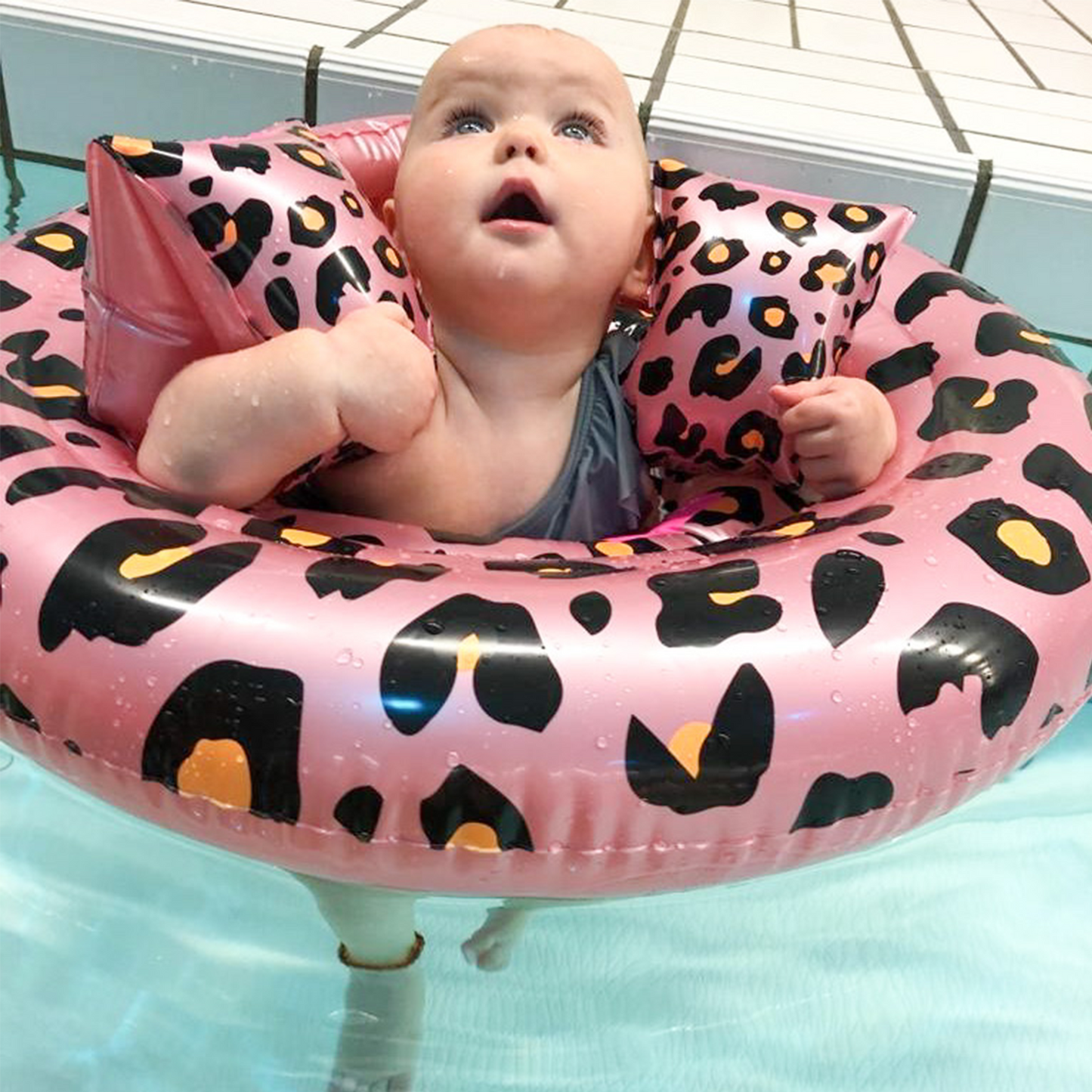 Rose Gold Leopard Baby Float 0-1 year by Swim Essentials