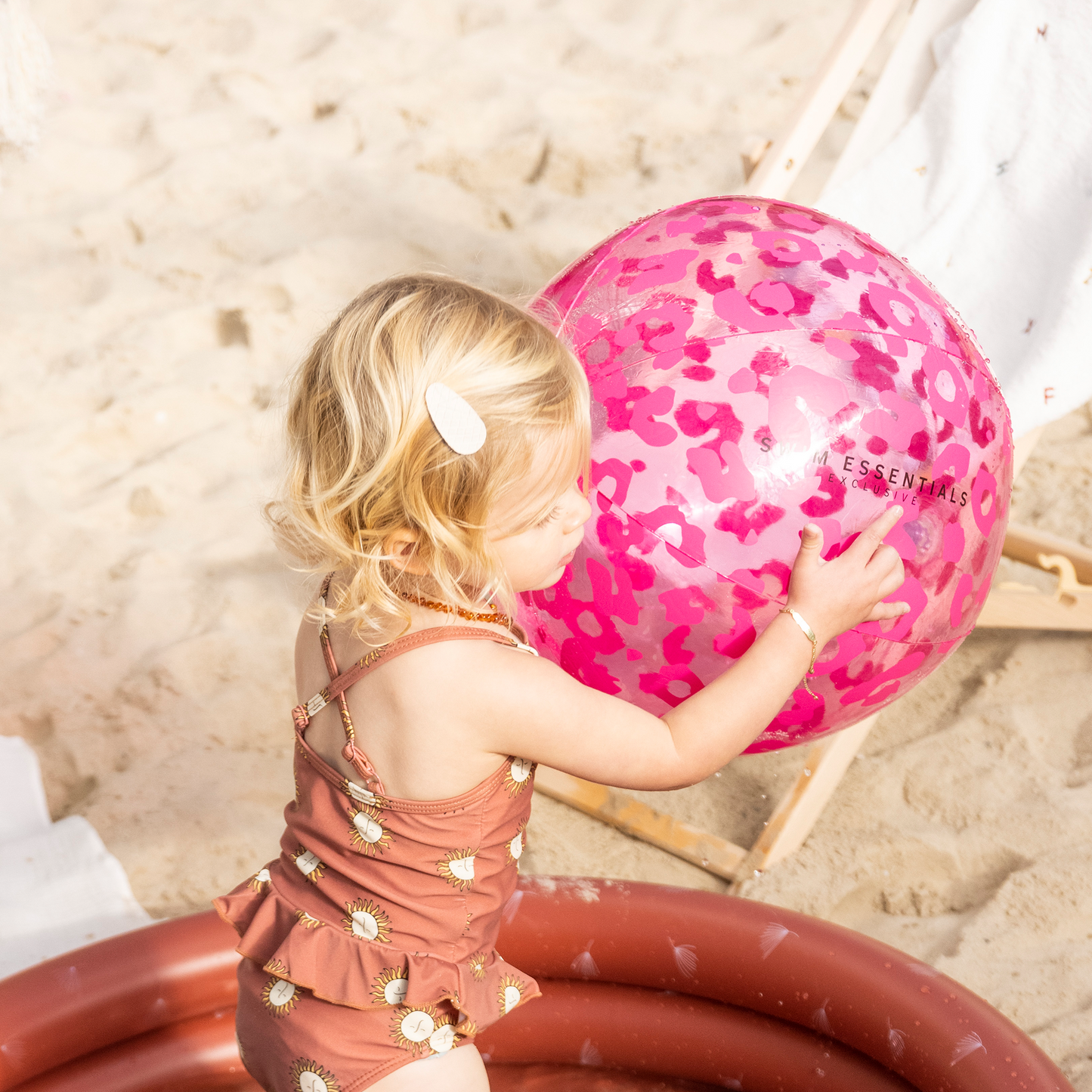 Neon Leopard Beachball 51cm by Swim Essentials