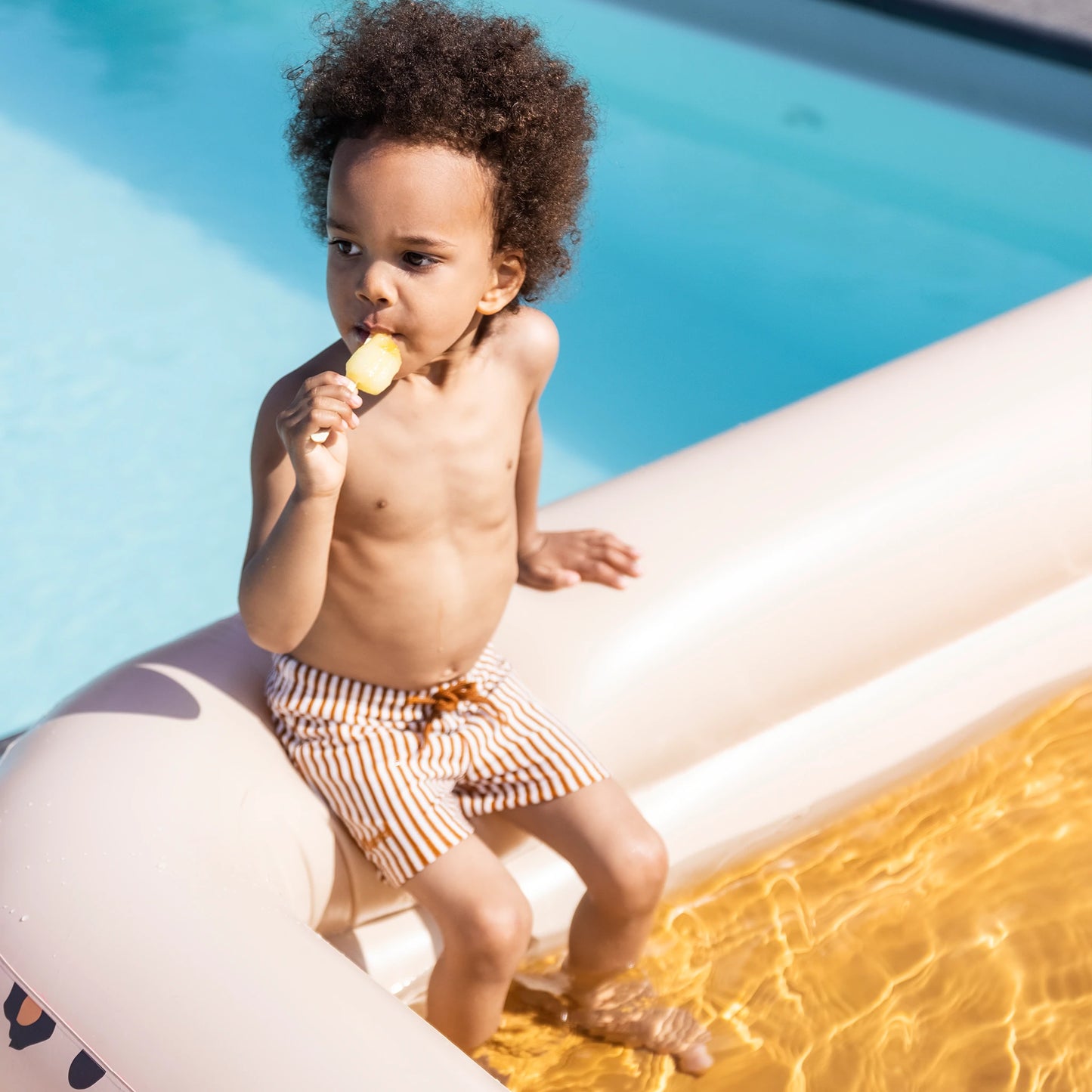Beige Leopard printed Paddling Pool 210 cm By Swim Essentials