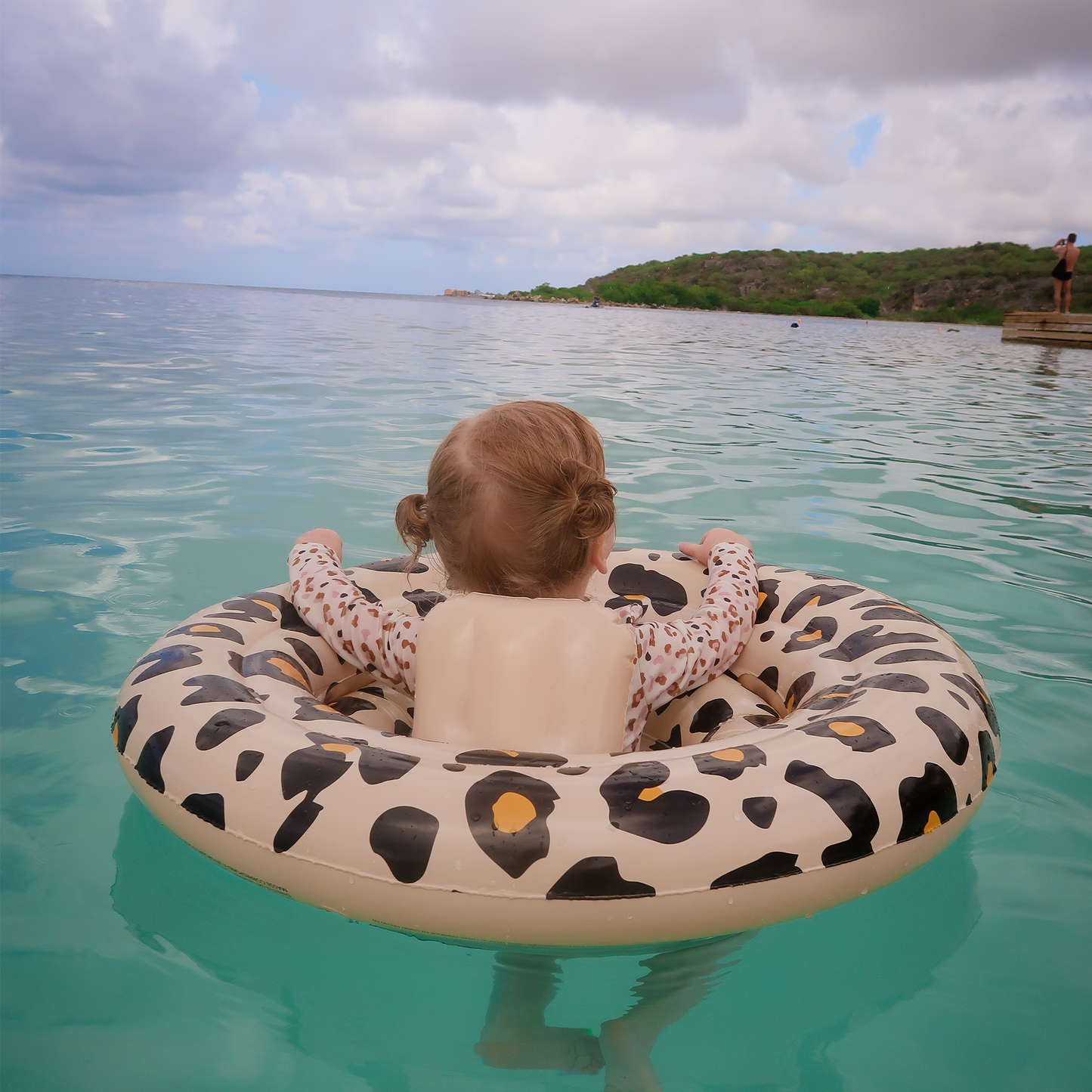 Beige Leopard Baby Float 0-1 year by Swim Essentials