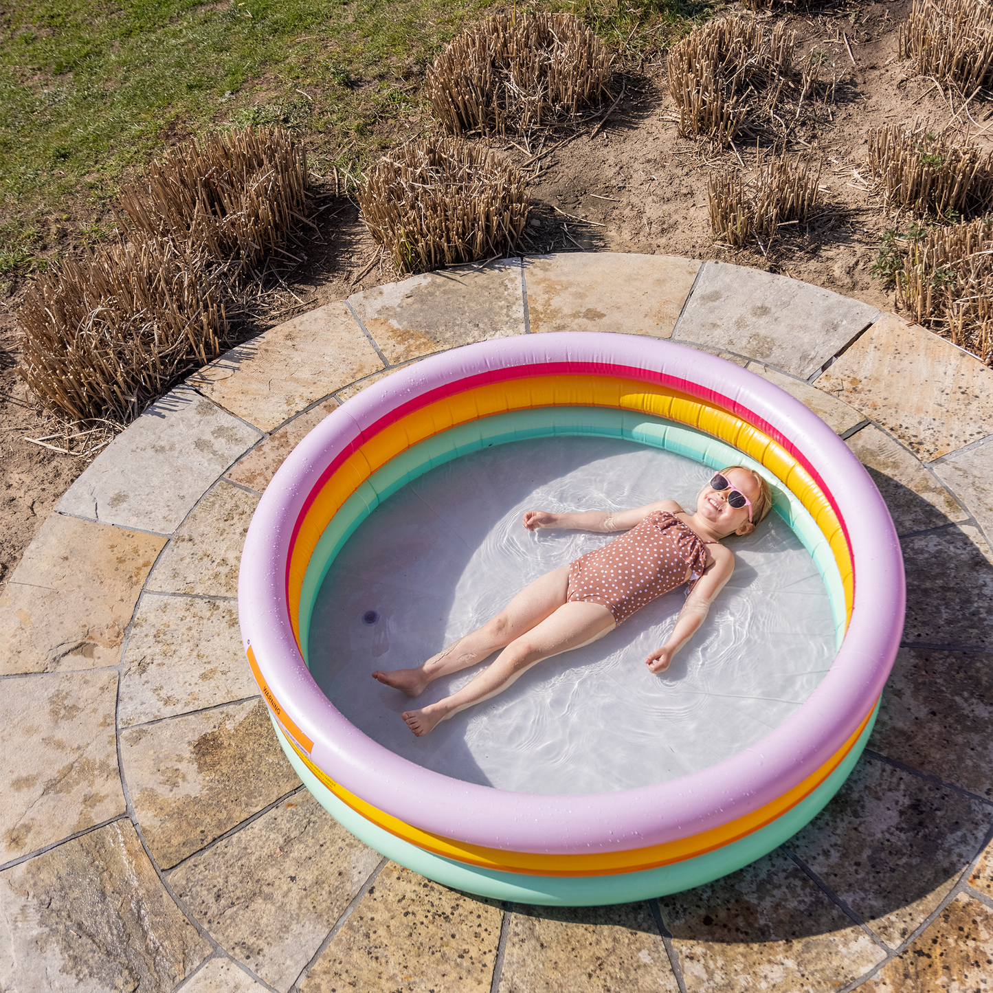 Rainbow Printed Children's pool 150cm By Swim Essentials