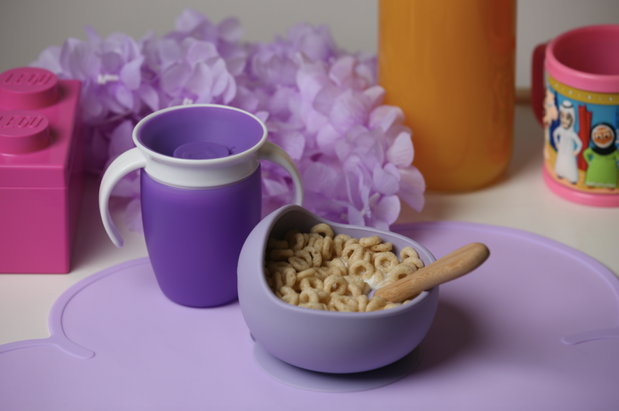 Kids Silicone Bowl Purple Set by Amini