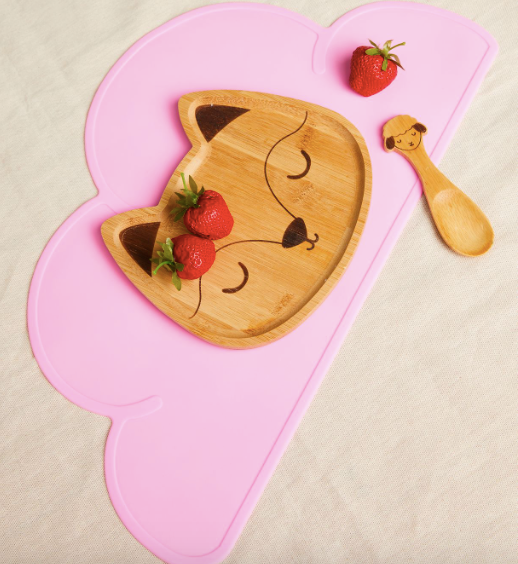 Kids Silicone Placemat Pink by Amini